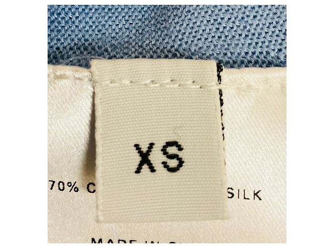 Leichtblauer Cashmere- und Seidenpullover mit Rollkragen von Gabriela Hearst - Ansicht 4