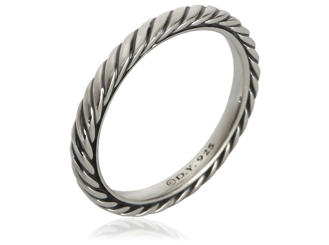 David Yurman Sterling Silver  Cable Ring - view 2