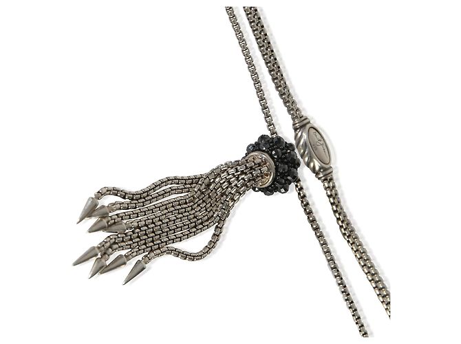 Collana a frange in argento sterling e ematite Berries di David Yurman - vista 2