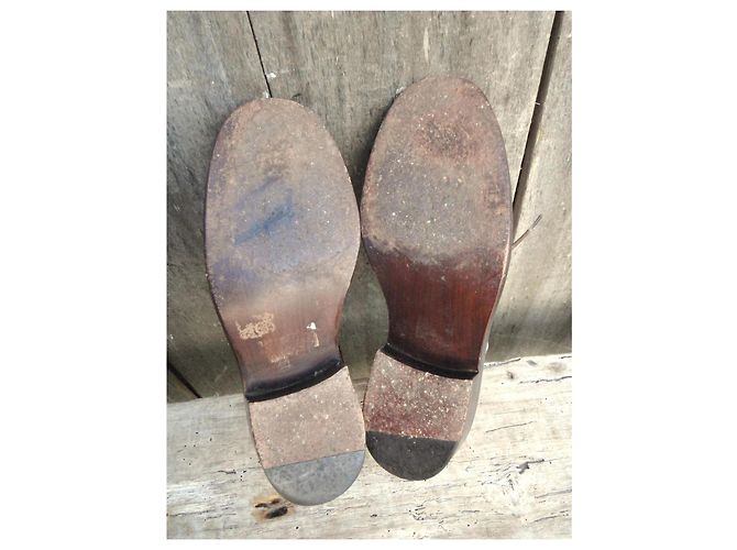 Derbies Sartore en cuir marron crème Taille 37 - vue 6