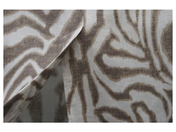 Falda Max Mara de lino estampado cebra - vista 4
