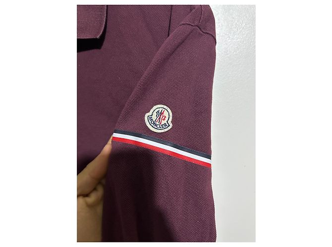Polo Moncler Burdeos de Manga Larga - vista 4