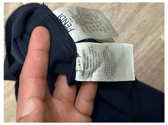 Marineblaue Fendi-Hose - Ansicht 4