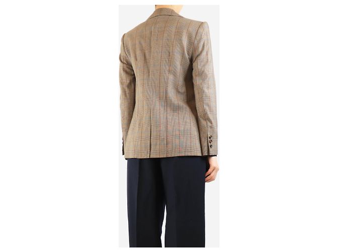 Frame Denim Blazer de cuadros marrón - talla S Castaño - vista 2