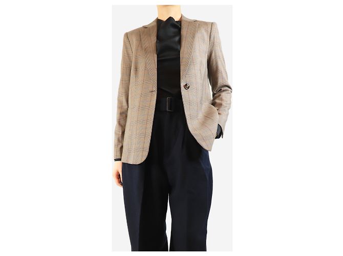 Frame Denim Blazer de cuadros marrón - talla S Castaño - vista 3