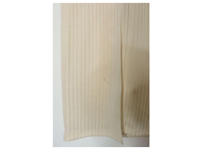Autre Marque Falda midi crema con botones - talla UK 4 Crudo - vista 4