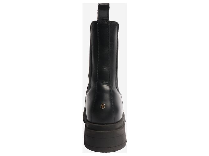 Anine Bing Botines de cuero negro - talla EU 40 - vista 3