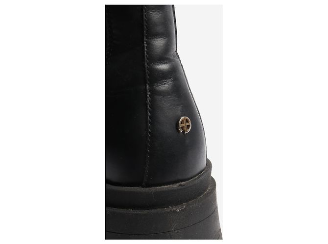 Anine Bing Botines de cuero negro - talla EU 40 - vista 4