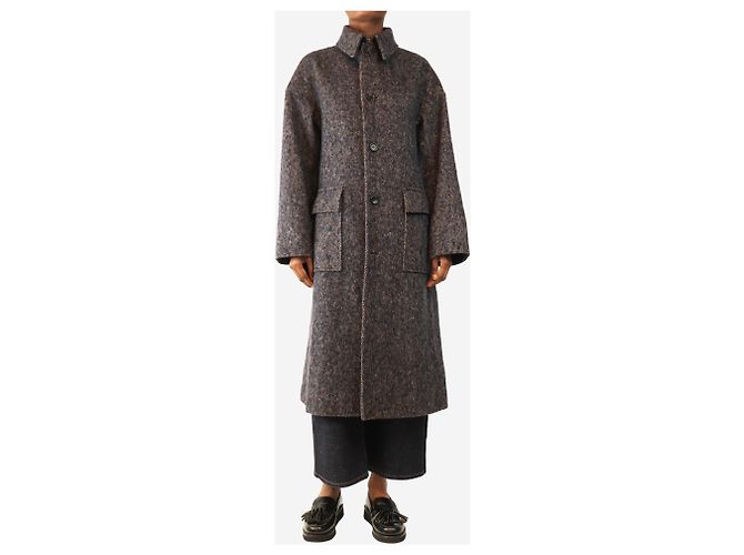 Autre Marque Abrigo de espiga de marino - talla UK 4 Azul - vista 3