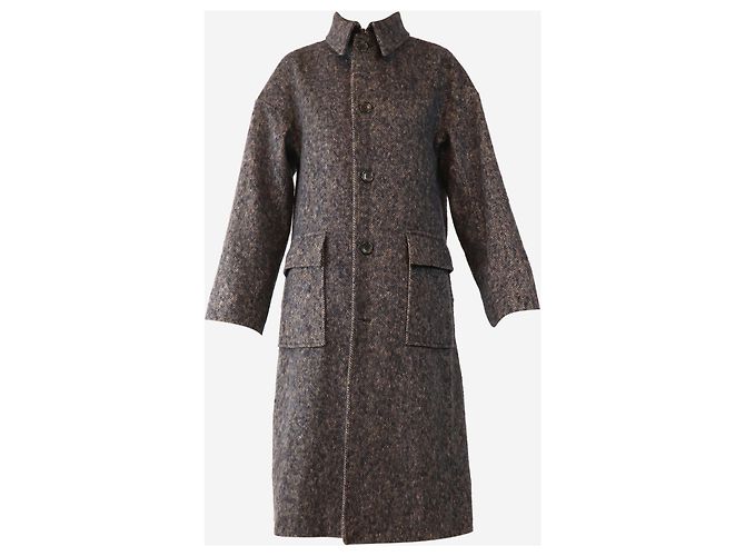 Autre Marque Abrigo de espiga de marino - talla UK 4 Azul - vista 5