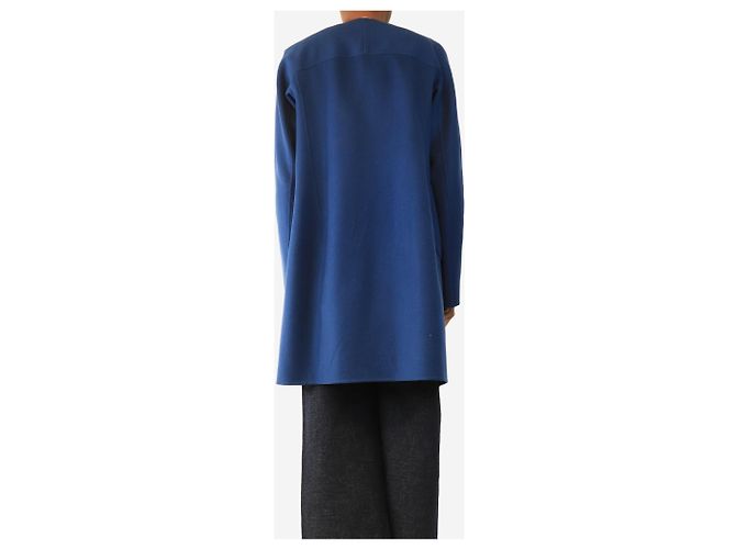Jil Sander Blauer Kaschmirmantel - Größe UK 8 - Ansicht 2