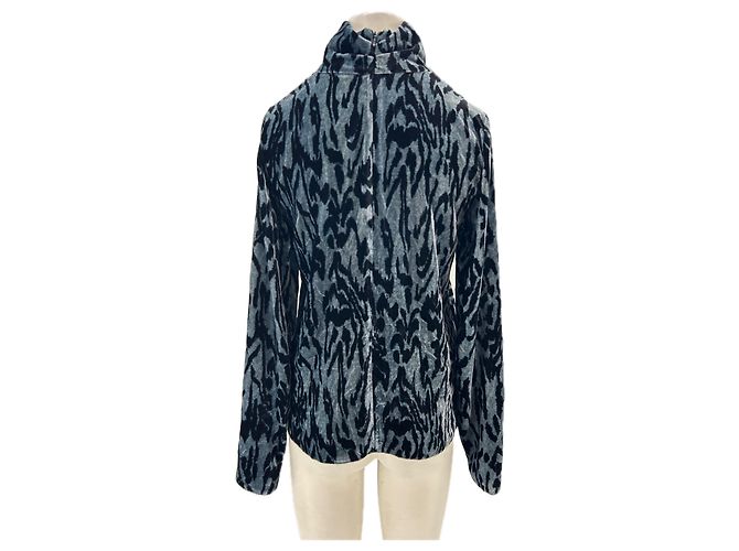 Forte Forte Blaue Samtbluse - vista 2