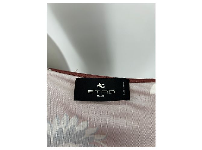 Etro Maxikleid bedruckt braun Polyester Größe 42 - Ansicht 5