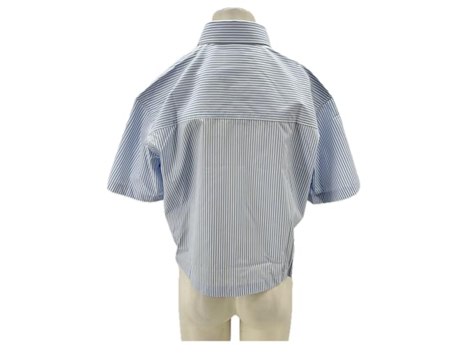 Guess Camicia a maniche corte a righe Blu - vista 2