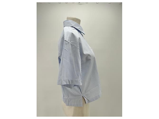 Guess Camicia a maniche corte a righe Blu - vista 3