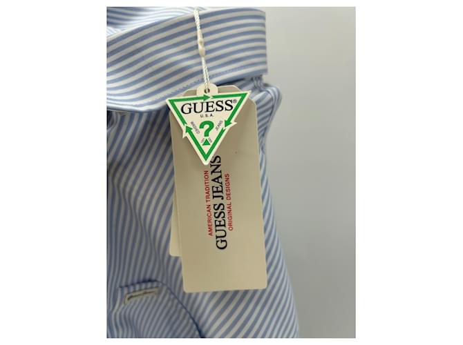 Guess Camicia a maniche corte a righe Blu - vista 5