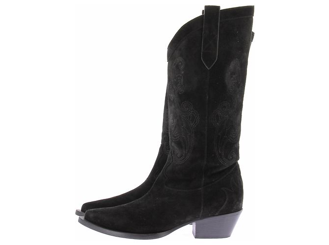 Etro Schwarze Wildleder-Stiefel - Ansicht 3