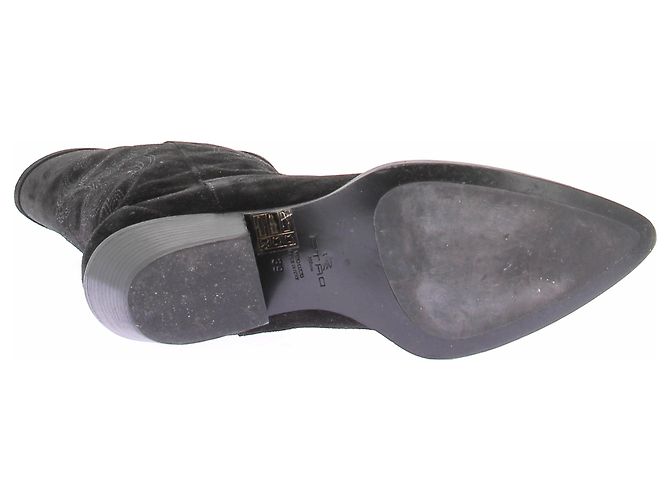Etro Schwarze Wildleder-Stiefel - Ansicht 6