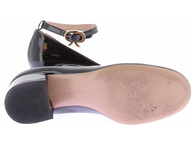 Gianvito Rossi Schwarze Pumps aus lackiertem Leder - Ansicht 7