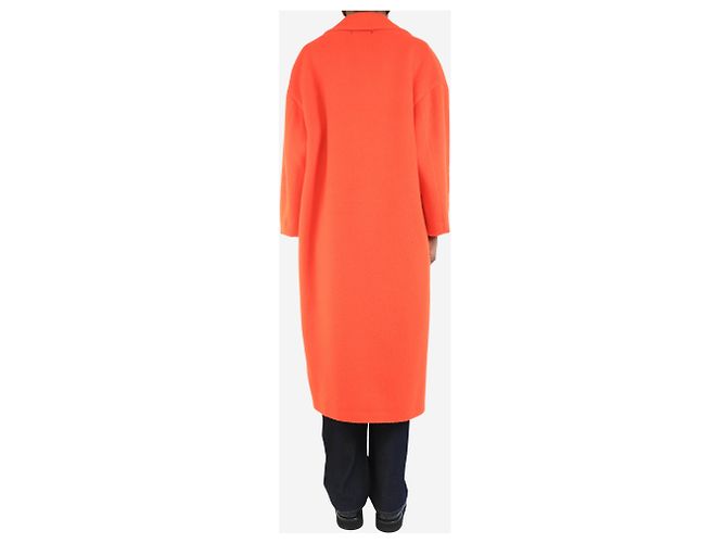 Golden Goose Blutorange einreihiger Kokonmantel - Größe UK 6 - Ansicht 2