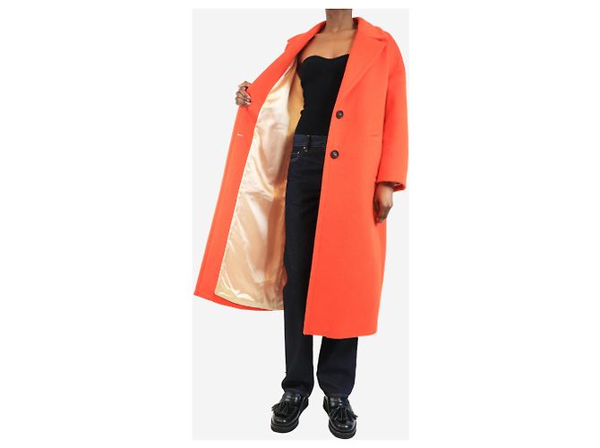 Golden Goose Blutorange einreihiger Kokonmantel - Größe UK 6 - Ansicht 4