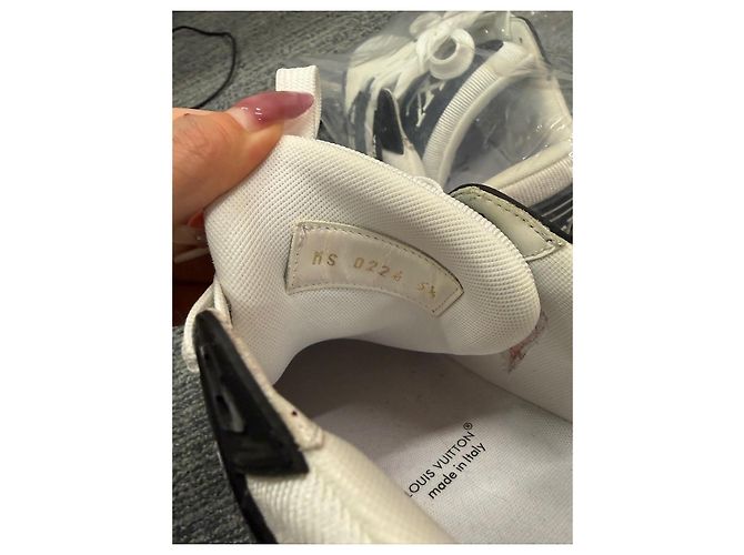 Sneakers LV Trainer Louis Vuitton Nero Bianco Monogramma - vista 8