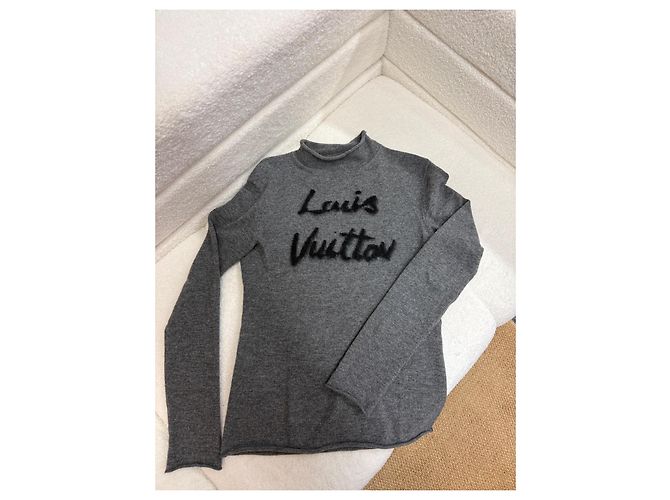 Suéter de cuello alto Louis Vuitton Gris - vista 2