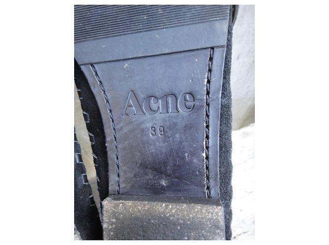 Botas Acne Mohawk de ante negro - vista 10