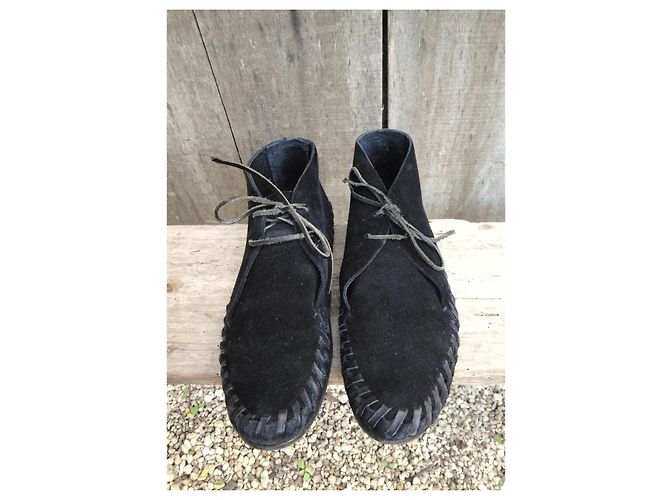 Botas Acne Mohawk de ante negro - vista 4