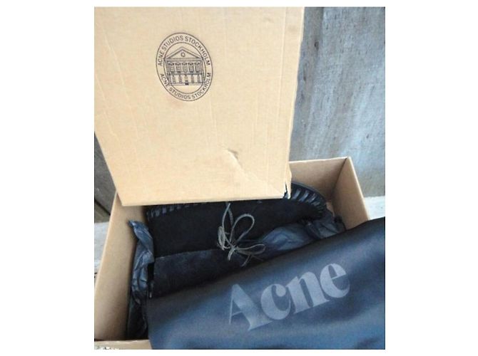 Botas Acne Mohawk de ante negro - vista 7