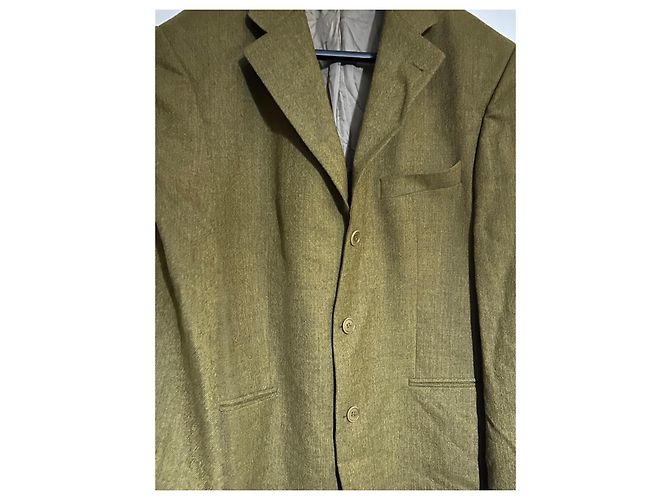 Grüne Wolljacke von Balmain - Ansicht 2