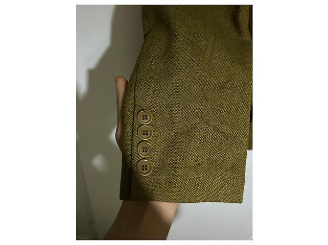 Grüne Wolljacke von Balmain - Ansicht 3