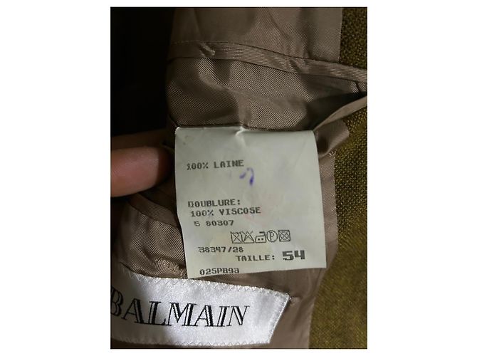 Grüne Wolljacke von Balmain - Ansicht 6
