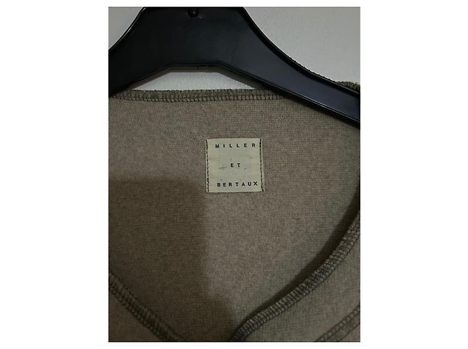 Miller et Bertaux Beige Wolljacke Miller und Bertaux Braun - Ansicht 2