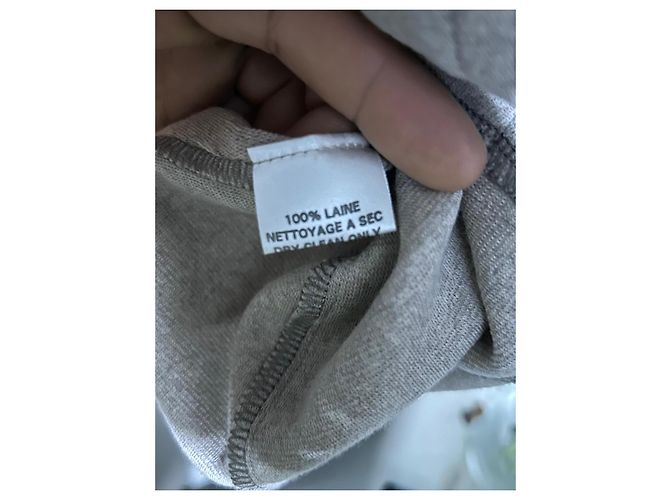 Miller et Bertaux Beige Wolljacke Miller und Bertaux Braun - Ansicht 7