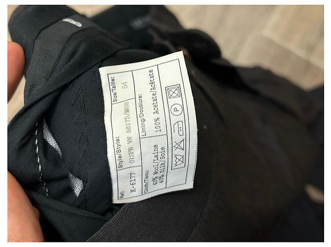Pantaloni Balmain in Lana e Seta Nero - vista 3