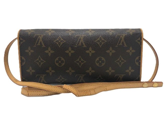 Borsa Pochette Twin GM Monogramma Louis Vuitton Marrone - vista 3
