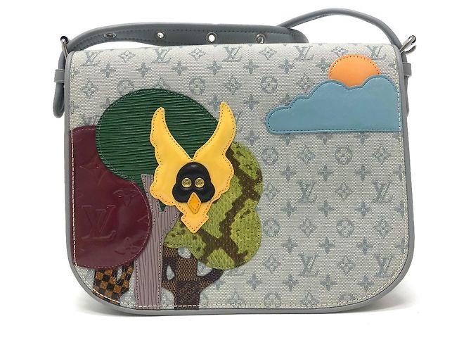 Borsa a tracolla Louis Vuitton Monogram Mini Musette Contes de Fées Blu Giallo Monogramma - vista 2