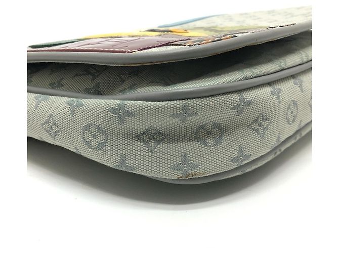 Borsa a tracolla Louis Vuitton Monogram Mini Musette Contes de Fées Blu Giallo Monogramma - vista 7