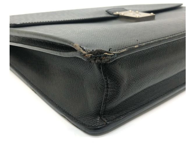 Borsa Documenti Louis Vuitton Taiga Neo Robusto 2 Nero Grigio - vista 7
