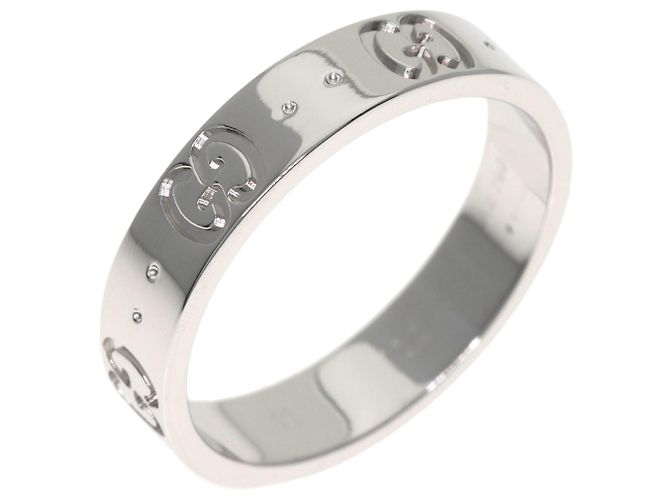 Anello in oro bianco 18K Gucci Icon - vista 2
