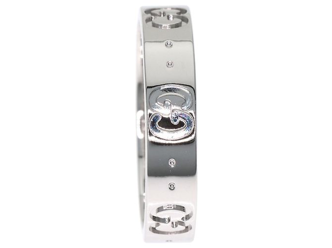 Anello in oro bianco 18K Gucci Icon - vista 3