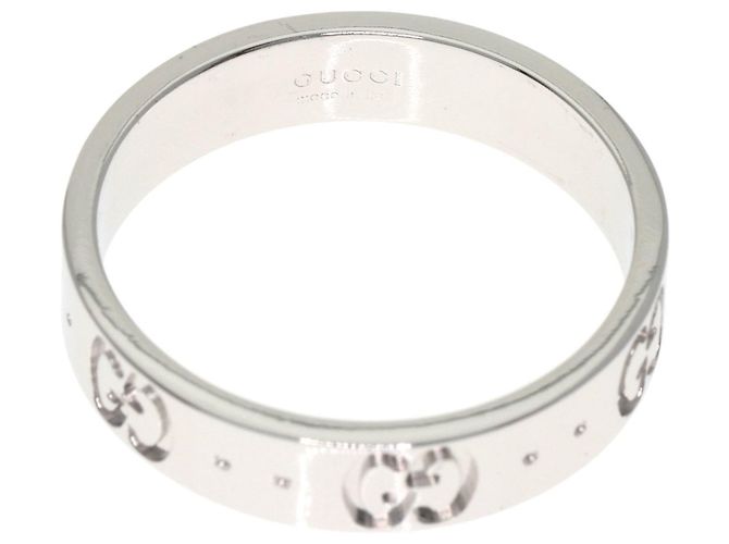 Anello in oro bianco 18K Gucci Icon - vista 4