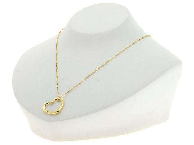 Elsa Peretti Collana Open Heart in Oro Giallo 18K di Tiffany & Co. - vista 4