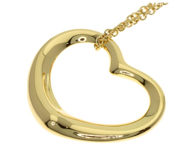 Elsa Peretti Collana Open Heart in Oro Giallo 18K di Tiffany & Co. - vista 5