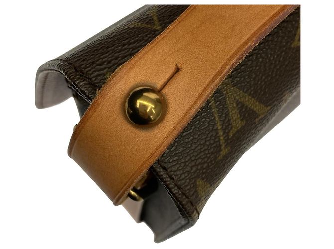 Borsa a Spalla Cartouchiere Monogramma Louis Vuitton Marrone - vista 7