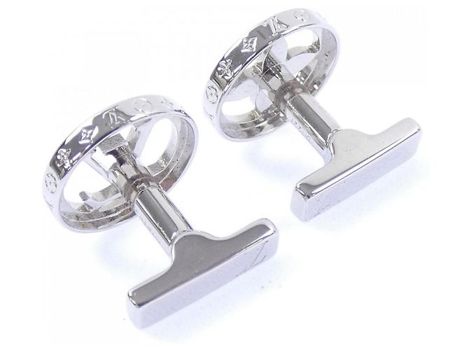Gemelli Louis Vuitton LV Catch M80188 Argento - vista 3