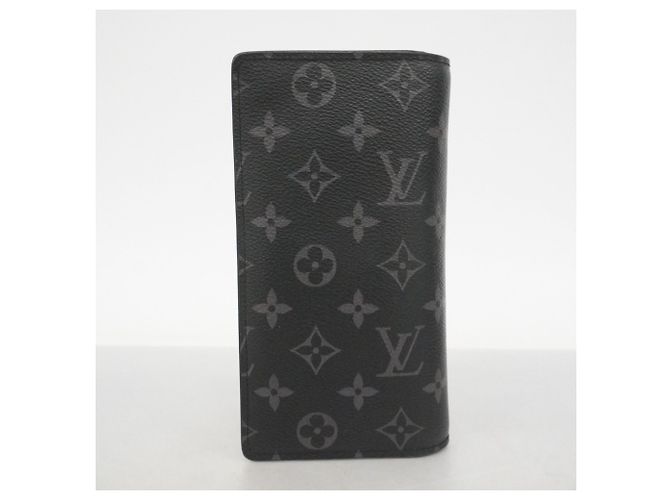 Portafoglio Lungo Brazza Monogram Eclipse Louis Vuitton Nero - vista 12