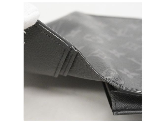 Portafoglio Lungo Brazza Monogram Eclipse Louis Vuitton Nero - vista 5