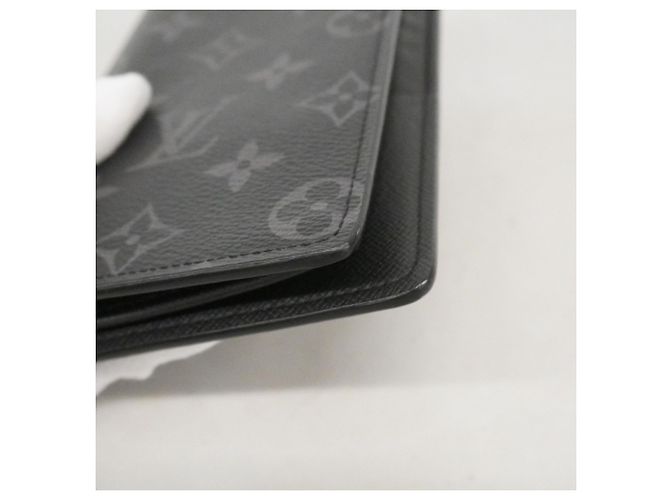 Portafoglio Lungo Brazza Monogram Eclipse Louis Vuitton Nero - vista 6